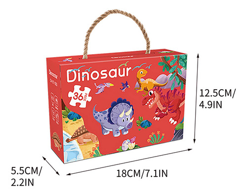 Caja De Regalo De Papel Con Forma De Rompecabezas Para Niños