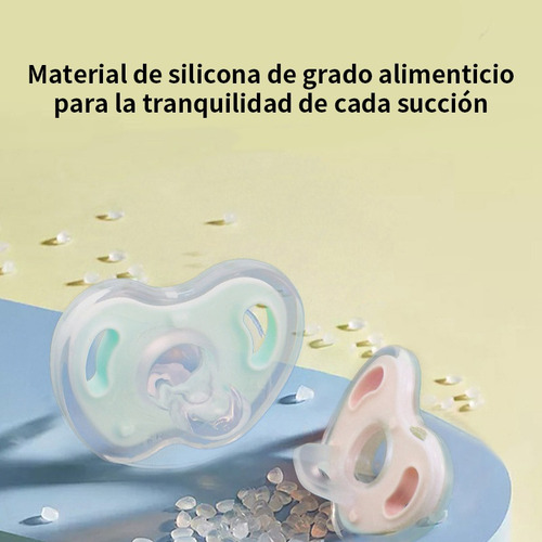 Chupón De Silicón Con Estuche De Viaje Y Clip Sujetador 0-6m