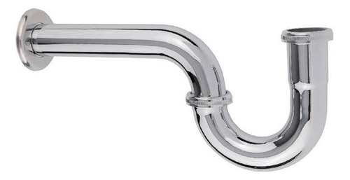 Céspol Acero Inox Acabado Cromo Para Lavabo Sin Contra Dica Color Gris