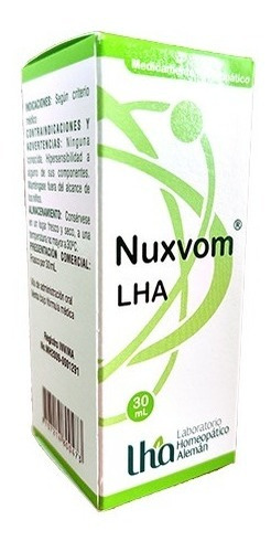 Nuxvom - Lha - 30ml - mL a $1759