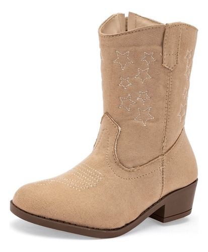 Bota Vaquera Niña Fashion Bordado Estrellas Texana 18/21