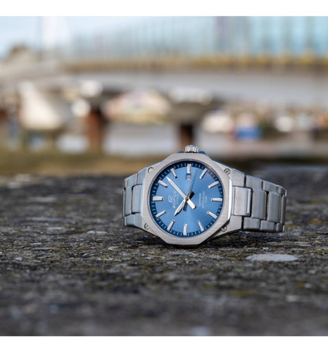Reloj Casio Edifice Sapphire EFR-S108d-2av - Fondo azul oscuro plateado plateado
