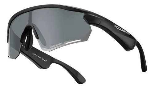 Lentes Fotocromaticos Rockbros Auriculares Conduccion Osea Lente Polarizado Armazón Negro