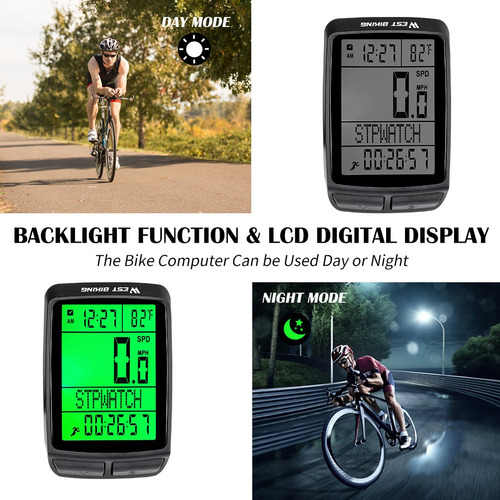 Velocímetro De Bicicleta Lcd Para Computador De Bicicleta Se