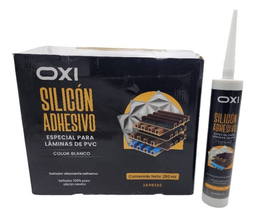 Silicón Adhesivo Para Láminas Pvc