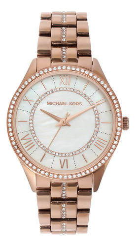 Michael Kors Womens Lauryn Reloj De Cuarzo De Acero Inoxidab