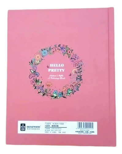 Diario Ilustrado Cuaderno Tapa Dura Flores Hojas Y Mariposas