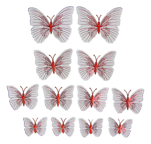 Pegatinas 3d Con Forma De Mariposa Magnética, Tridimensional