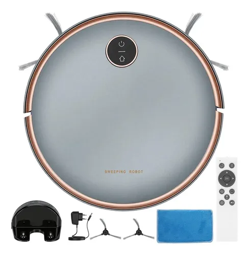 Robo Aspirador Robo Limpeza Carregamento Automático Bivolt Chocol...