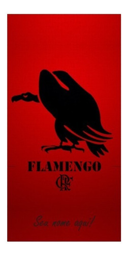 Banner Do Flamengo Em Tecido Oxford Com 2,00x0,95cm