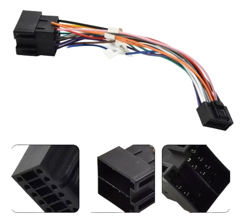 Arnés Conector Radio Android 16 Pin Conector Iso / Musicarro