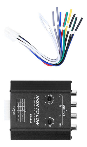 Para Convertidor De Impedancia 12v 4 Canales Alta A Baja