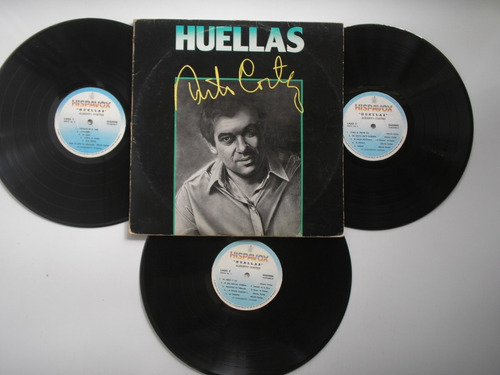 Lp Vinilo Alberto Cortez Huellas 3 Lps Edicion Colombia 1988