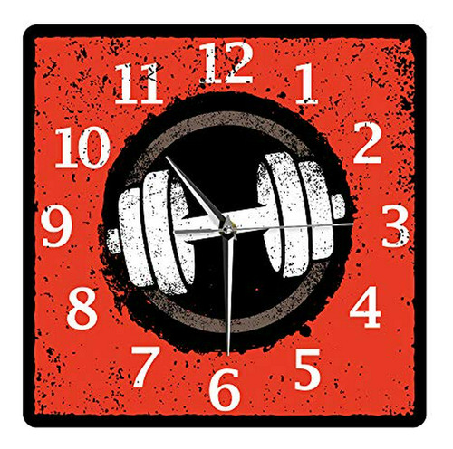 Reloj De Pared - Geek Alerts Fitness Dumbbell Exercising Hea