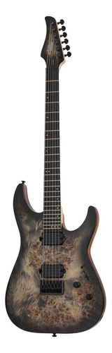 Guitarra eléctrica Schecter C-6 Pro de arce charcoal burst con diapasón de wengué
