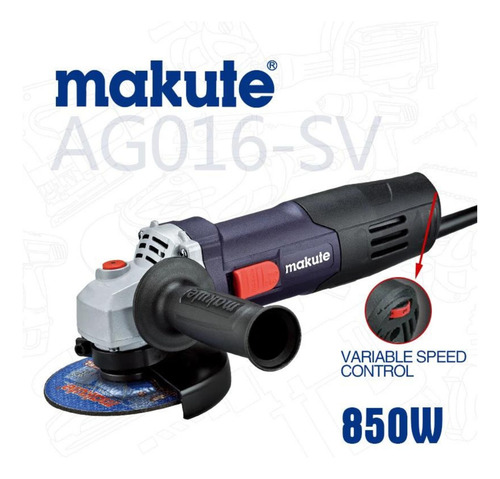Amoladora Angular 4.5 850w Velocidad Variable Ag016-sv