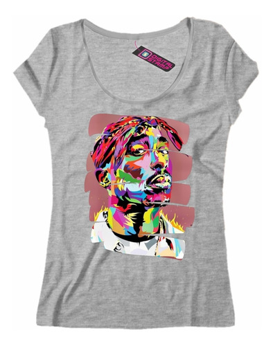 Remera Mujer Tupac Shakur 2pac Rap Hip Hop Pop Art 31 Dtg