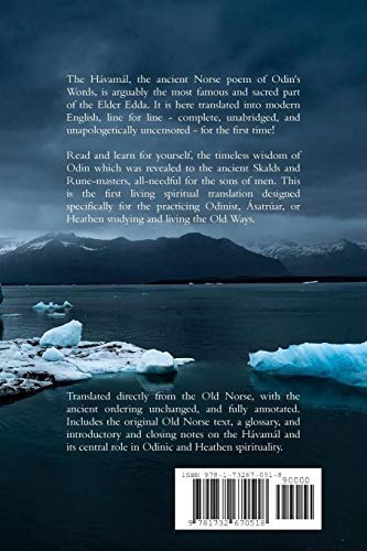 The Havamal, De Gorgani, Cyrus. Editorial Odin's Eye Press, Tapa Blanda En Inglés, 2018