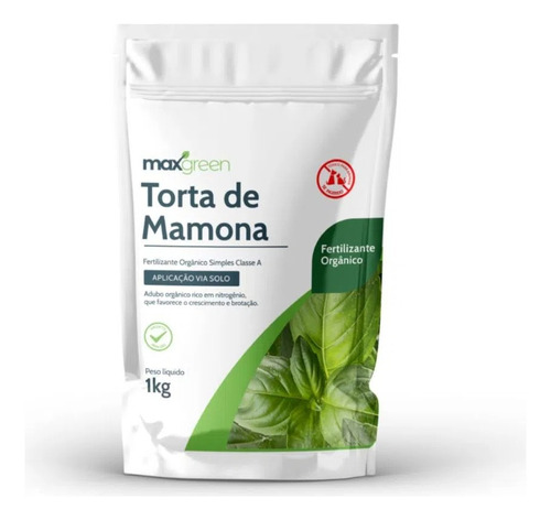 Fertilizante Forth Maxgreen Torta De Mamona Para Jardim 1kg