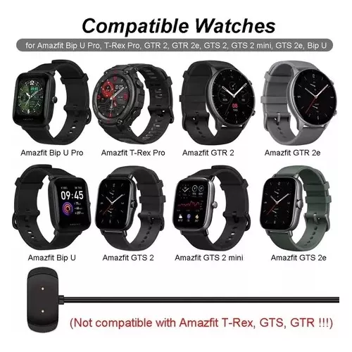 Cargador Amazfit Bip U (Pro) - Amazfit Pop (Pro) - T-Rex Pro