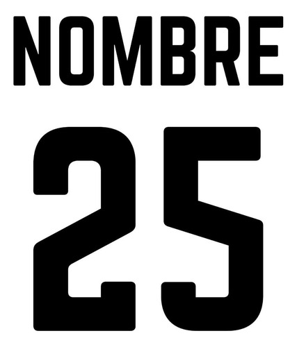 Números De Vinilo Para Estampar Camisetas Futbol + Nombre