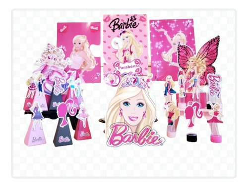 Kit Festa Lembrancinha Barbie 73-itens