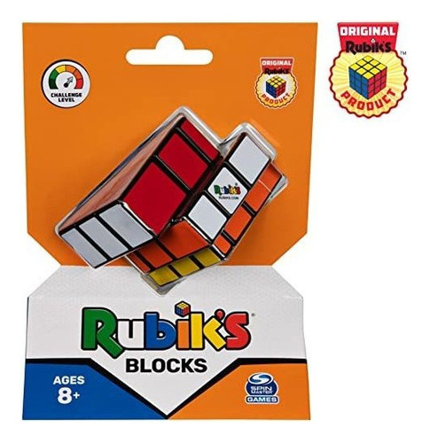 Rubik's Blocks, Cubo Original De 3x3 Con Un Giro Desafiante