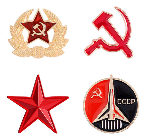 Pin Militar De La Urss, Ruso, Soviético, Extraíble, De Solap