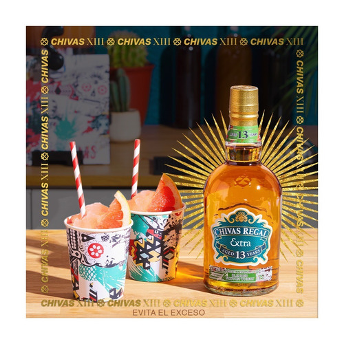 Imagen 4 de 6 de Whisky Chivas Extra Tequila 13 Años 750ml