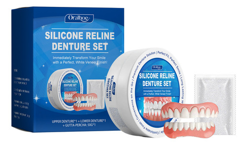 Oralhoe Kit Reparacion Dentaduras Postizas 2 Cajas Silicona