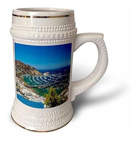 3drose Panorama Of Avalon On Catalina Island-stein Mug, 18oz