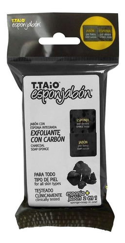 Esponjabón Esponja Y Jabón Con Carbón Exfoliante Purificante