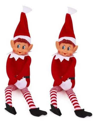 2pc Muñeco Peluche Para Niño Travieso, Elfo Navideño 2024
