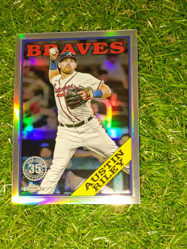 Cv Austin Riley Refractor 2023 Topps Chrome 35 Anniversary 