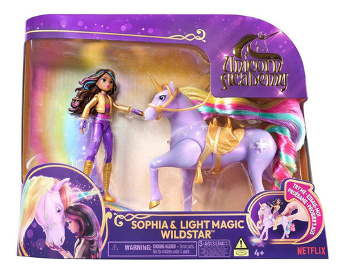 Muñeca Sophia y unicorn Academy Unicorn, Sunny 3804