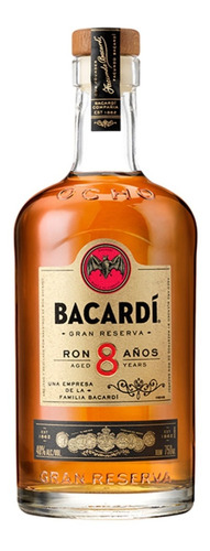 Ron Bacardí Reserva 8años 750ml - mL a $120