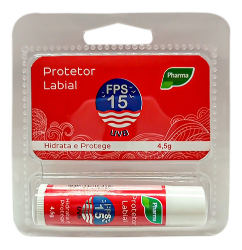 Imagem 3 de 3 de Protetor Labial Fps 15 Pharmatura Hidrata E Protege
