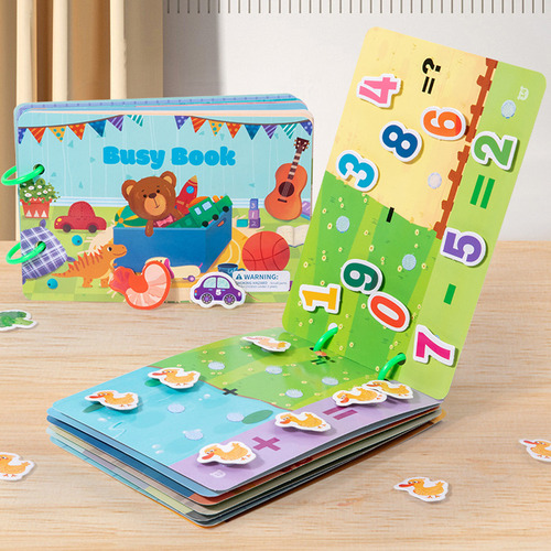 Libro Silencioso Para Niños, Libro Interactivo Montessori