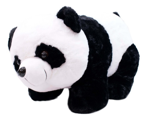 Urso Panda De Pelúcia Em Quatro Patas 35 Cm Cor Branco