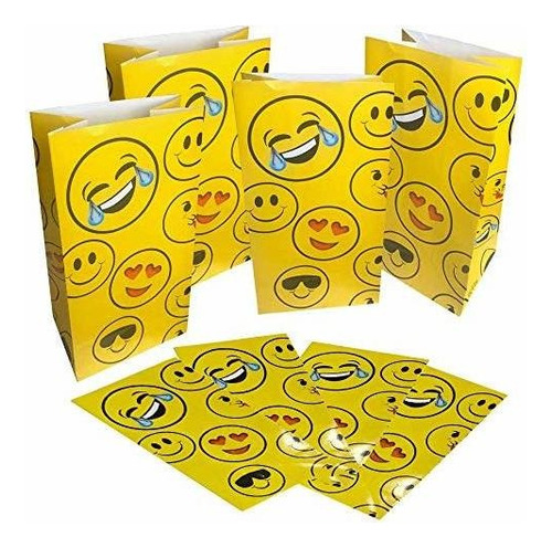 Paquetes De Fiesta - Artcreativity Emoji - Bolsas De Regalo