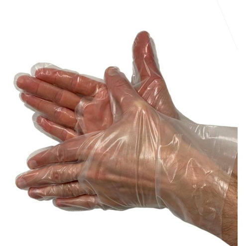 Imagen 2 de 8 de Guantes Descartables Vinilo Hibrido Tpe Apto Cocina X 200 U