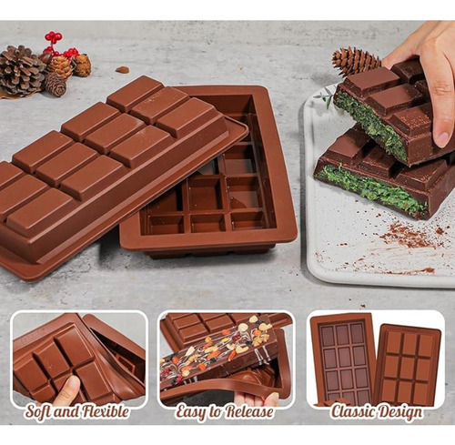 Molde Silicona Para Chocolate Maxi Tableta