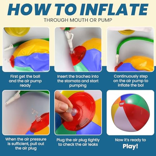 Pelotas De Playa Para Niños A Granel, Grandes, Inflables, 24
