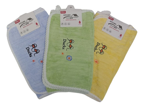 Pack Toallas Absorbente De Baño X3 Mediana Rio Shop
