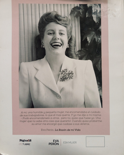 Eva Perón, Esa Mujer, Libro Editorial Octubre, Página 12