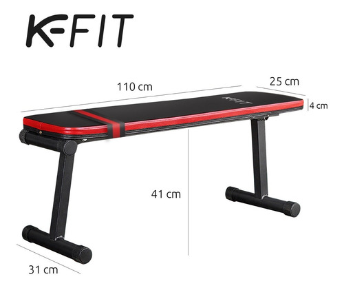 Imagen 2 de 8 de Banca Abdominales Y Ejercicios Multifuncional Plegable K-fit
