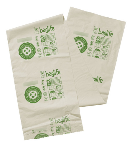 Baglife Bolsas Para Basura Compostable Mini 17x18 Pulg