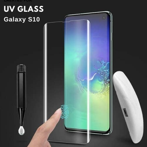 Imagen 4 de 7 de Samsung S10 Protector De Pantalla Curvo Uv 5d