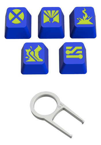 Set 5 Keycaps Neon Habilidades Valorant