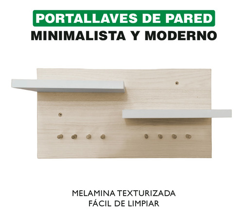 Imagen 3 de 9 de Porta Llaves Y Organizador Armable Para Pared Toscana.2084